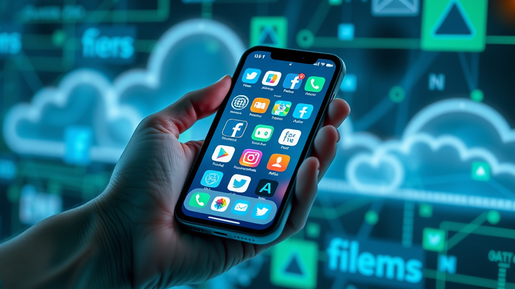 smartphone displaying social media app icons for targeting niche audiences in marketing strategy