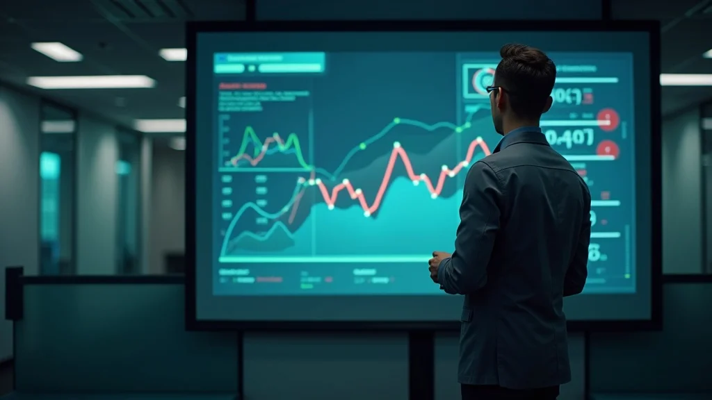 Professional marketer analyzing AI algorithm update impacts on search visibility, modern office workspace.